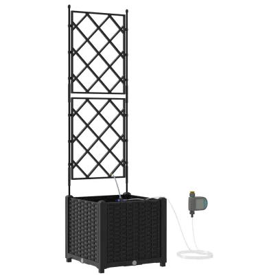 Jardiniera cu Sistem Irigație Neagră | Livrare Gratuită