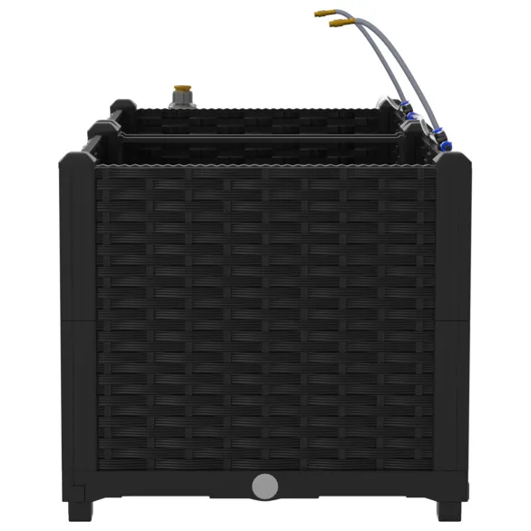 Jardiniere cu Sistem Irigare 2 buc - Negru | Livrare Gratuită