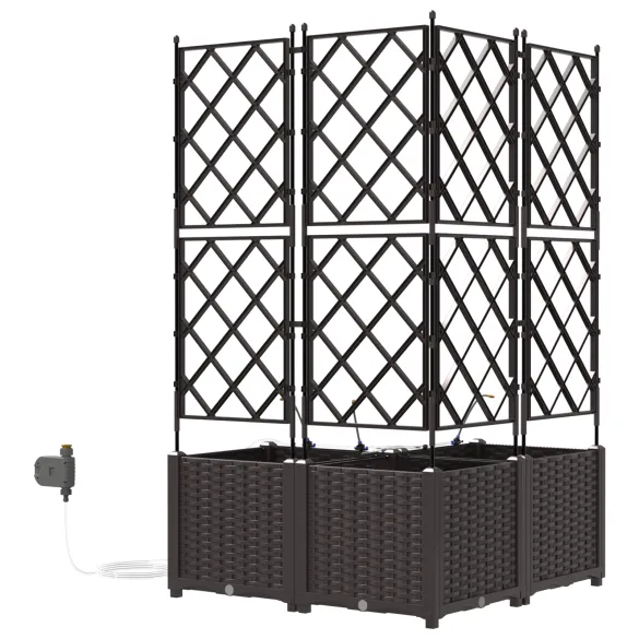 Set 3 Ghivece cu Irigație Auto - Livrare Gratuită