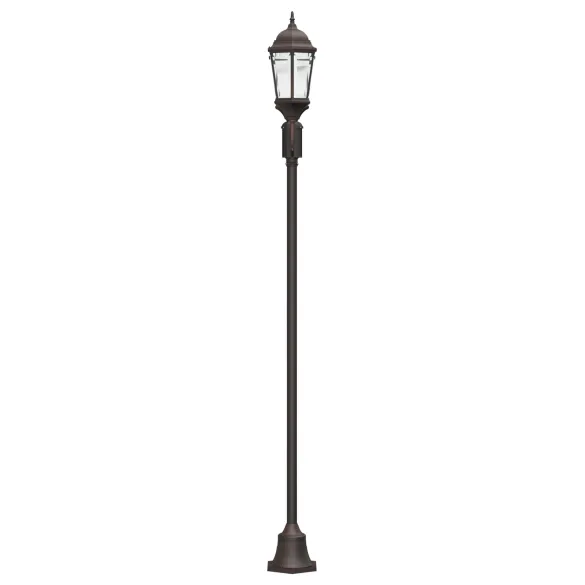 Stâlp Iluminat Grădină 220 cm Bronz cu 2 Lămpi E27