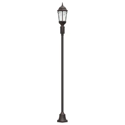 Stâlp Iluminat Grădină 220 cm Bronz cu 2 Lămpi E27