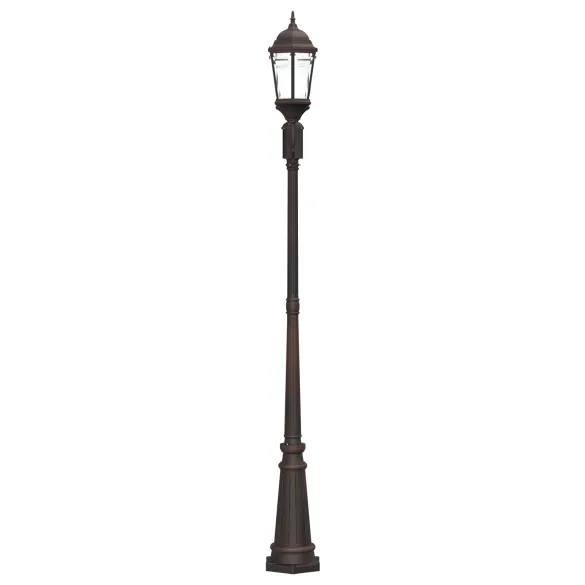 Stâlp Iluminat Grădină Bronz 235 cm cu 2 Lămpi E27 | vidaXL