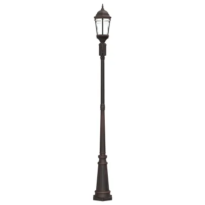 Stâlp Iluminat Grădină Bronz 235 cm cu 2 Lămpi E27 | vidaXL