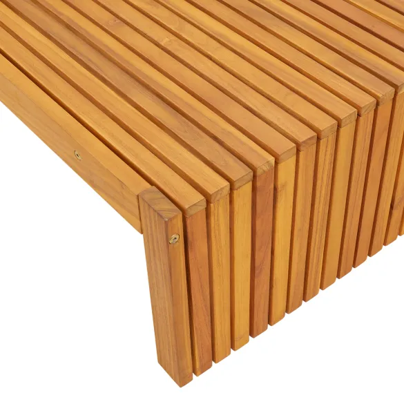 Șezlong Lemn Acacia | Mobilier Exterior Rezistent | Livrare Gratuită