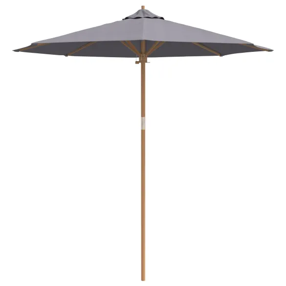 Parasol Bambus Gri 240x260 cm - Livrare Gratuită