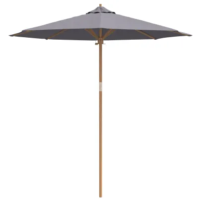 Parasol Bambus Gri 240x260 cm - Livrare Gratuită