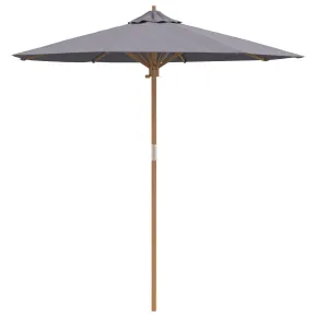 Umbrelă Grădină Antracit Bambus 230 cm | Livrare Gratuită 2