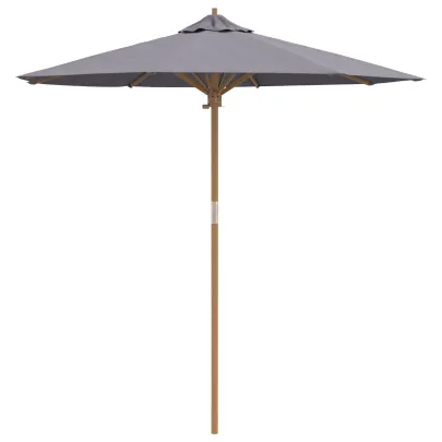 Umbrelă Grădină Antracit Bambus 230 cm | Livrare Gratuită