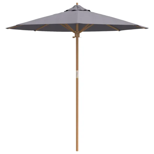 Umbrelă Grădină Antracit Bambus 230 cm | Livrare Gratuită