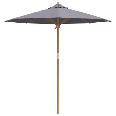 Umbrelă Grădină Antracit Bambus 230 cm | Livrare Gratuită