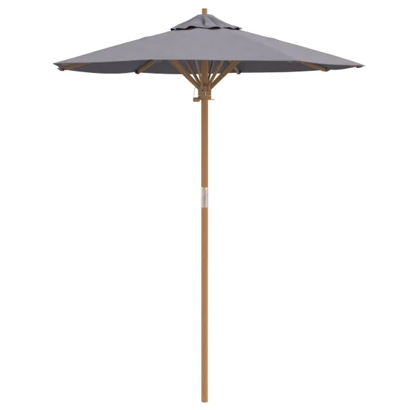 Parasol Bambus Gri 180x230 cm - Livrare Gratuită