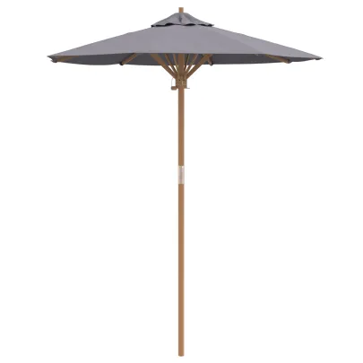 Parasol Bambus Gri 180x230 cm - Livrare Gratuită