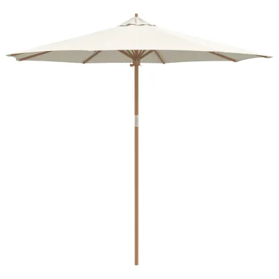 Parasol Bambus Crem 270x260 cm - Livrare Gratuită