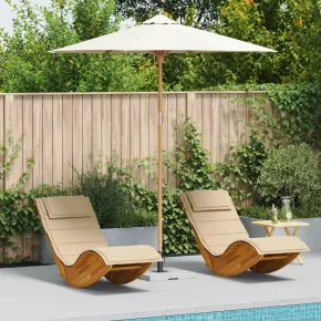 Parasol Bambus Grădină 240x260 cm - Livrare Gratuită