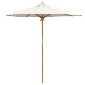 Parasol Grădină Bambus Crem 217x230 cm | Livrare Gratuită 2
