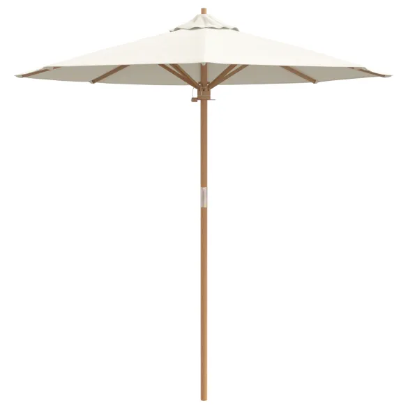 Parasol Grădină Bambus Crem 217x230 cm | Livrare Gratuită