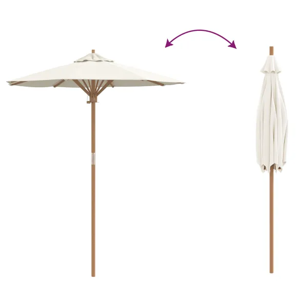 Umbrelă de Grădină Bambus 180x230 cm - Livrare Gratuită