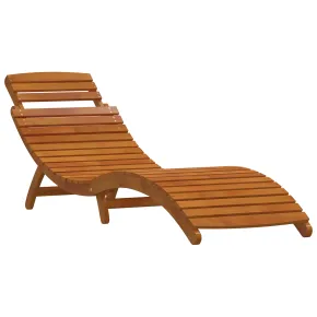 Șezlonguri 2 buc Lemn Acacia | Mobilier Gradina Compact 2