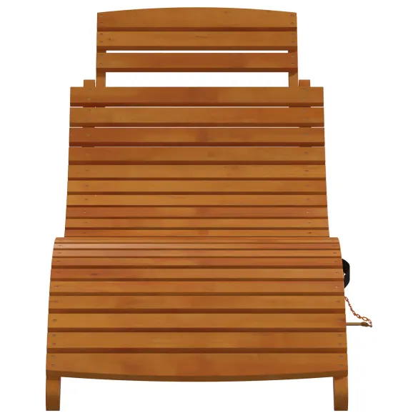 Șezlonguri 2 buc Lemn Acacia | Mobilier Gradina Compact