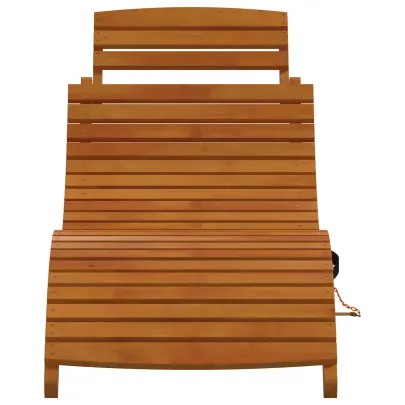 Șezlonguri 2 buc Lemn Acacia | Mobilier Gradina Compact