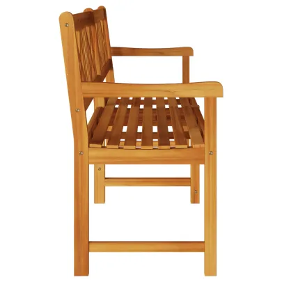 Bancă Grădină Lemn Acacia Masiv - 220 cm | vidaXL