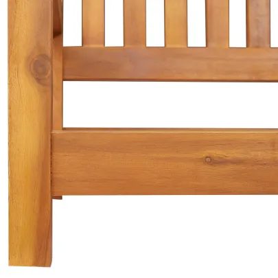 Bancă de leagăn pentru grădină din lemn de acacia - 2 persoane
