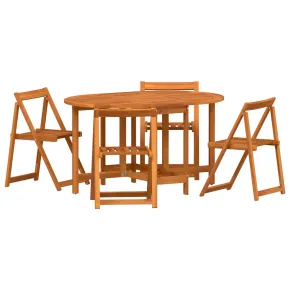 Set Dining Pliabil cu Fluturi - Lemn Acacia pentru Exterior 2