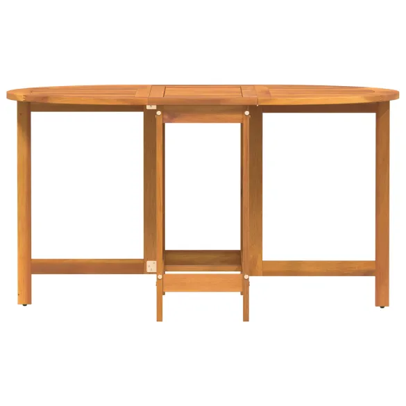 Masă pliabilă grădină lemn acacia ovală | Livrare gratuită