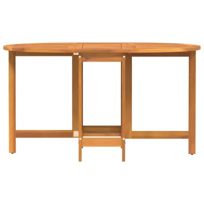 Masă pliabilă grădină lemn acacia ovală | Livrare gratuită