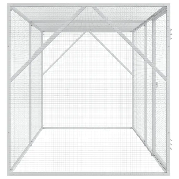 Cușcă Păsări Antracit Oțel Rezistent 102x208x108 cm