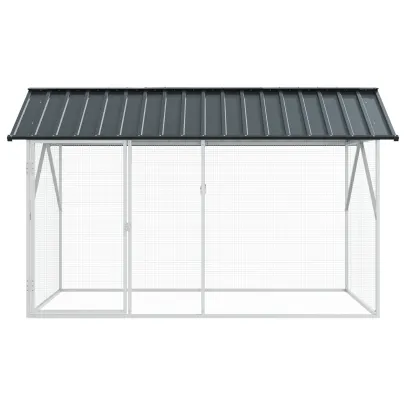 Cușcă Păsări Exterior Oțel Antracit | Livrare Gratuită