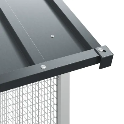 Cușcă Păsări Exterior Oțel Antracit | Livrare Gratuită