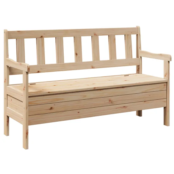 Bancă Exterior din Lemn Masiv de Pin - 3 Locuri | Livrare Gratuită