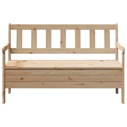 Bancă Exterior din Lemn Masiv de Pin - 3 Locuri | Livrare Gratuită