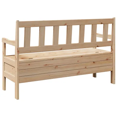 Bancă Exterior din Lemn Masiv de Pin - 3 Locuri | Livrare Gratuită