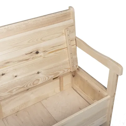 Bancă Exterior din Lemn Masiv de Pin - 3 Locuri | Livrare Gratuită