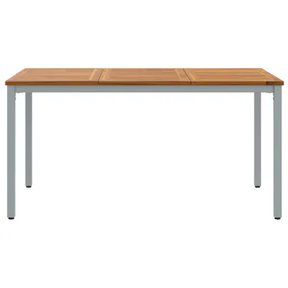 Masă Grădină Lemn Acacia Metal | Livrare Gratuită