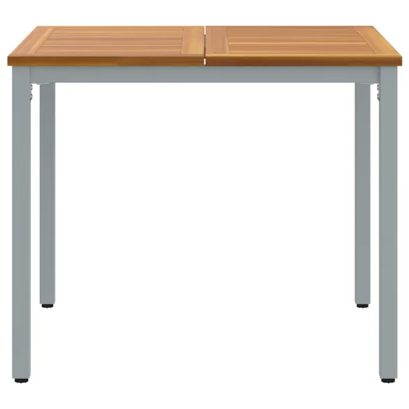 Masă Grădină Acacia Metal 90x90 cm - Livrare Gratuită