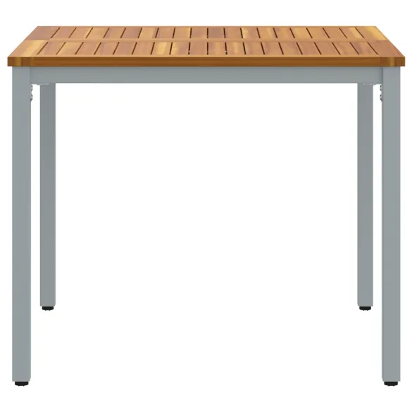 Masă Grădină Acacia Metal 90x90 cm - Livrare Gratuită