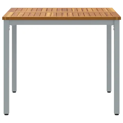 Masă Grădină Acacia Metal 90x90 cm - Livrare Gratuită
