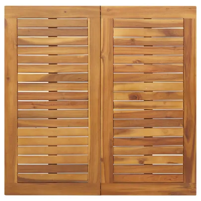 Masă Grădină Acacia Metal 90x90 cm - Livrare Gratuită