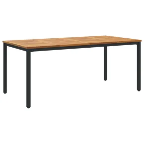 Masă Grădină Lemn Acacia și Metal - Livrare Gratuită 2