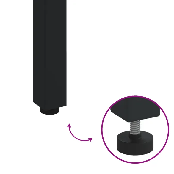 Masă Grădină din Lemn Acacia și Metal | Livrare Gratuită