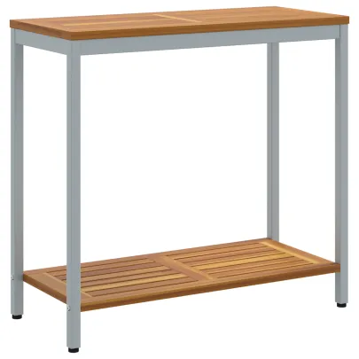 Masă Exterior Lemn Acacia 80x35 cm - Livrare Gratuită