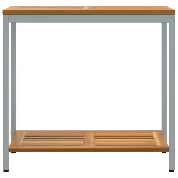 Masă Exterior Lemn Acacia 80x35 cm - Livrare Gratuită