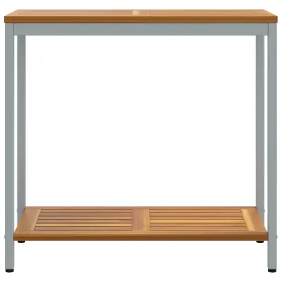 Masă Exterior Lemn Acacia 80x35 cm - Livrare Gratuită