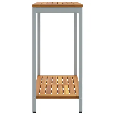 Masă Exterior Lemn Acacia 80x35 cm - Livrare Gratuită