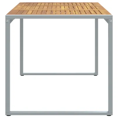 Masă Dining Exterior Gri, Lemn Acacia - 180x90 cm | vidaXL