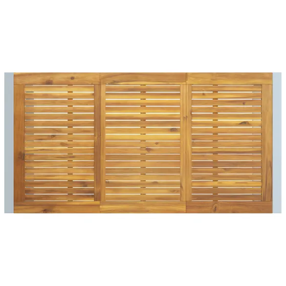 Masă Dining Outdoor Gri 160x80 cm - Oțel și Lemn de Acacia