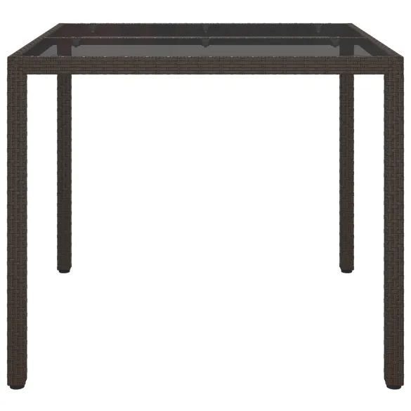 Masă Dining Poliratan Maro pentru Grădină și Balcon